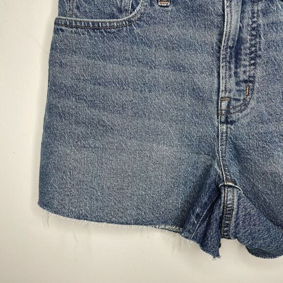 MADEWELL Perfect Jean Shorts Women 28 Curvy NEW Raw Hem Stretch NO739 - Picture 7 of 16